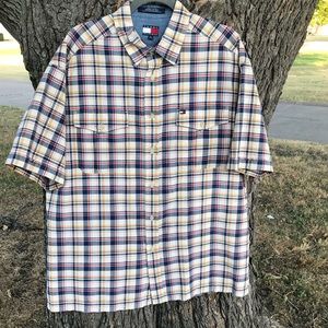 Tommy Hilfiger Men’s Casual Button Short Sleeve XL